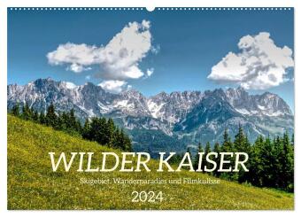 Wilder Kaiser - Skigebiet, Wanderparadies und Filmkulisse (Wandkalender 2024 DIN A2 quer), CALVENDO