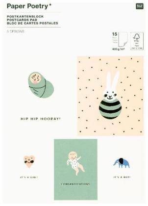 Postkartenblock, Baby