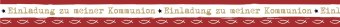 URSUS Masking Tape "Einladung zu meiner Kommunion", rot/weiß/braun