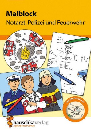 Malbuch ab 4 Jahre für Junge und Mädchen - Feuerwehr