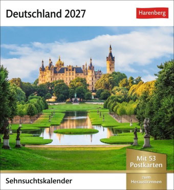 Deutschland Sehnsuchtskalender 2027 - Wochenkalender mit 53 Postkarten