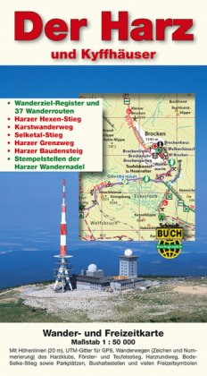 Der Harz und Kyffhäuser, Wander- und Freizeitkarte