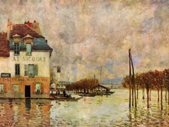 Alfred Sisley - Überschwemmung von Port-Marly - 1.000 Teile (Puzzle)