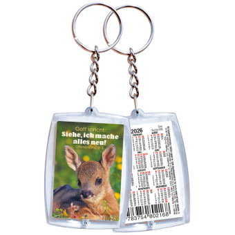 Schlüsselanhänger mit Kalendarium 2026
