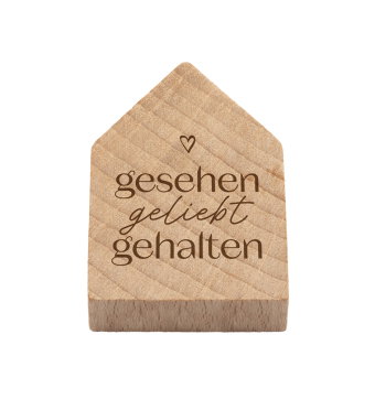Magnetisches Holzhaus gesehen-geliebt-gehalten