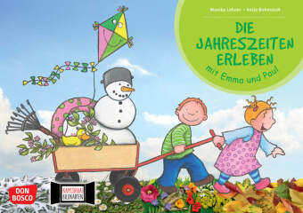 Die Jahreszeiten erleben mit Emma und Paul, Kamishibai Bildkartenset