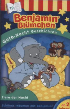 Benjamin Blümchen, Gute-Nacht-Geschichten - Tiere der Nacht, 1 Cassette