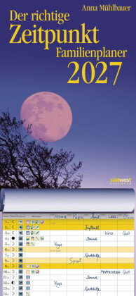 Der richtige Zeitpunkt Familienplaner 2027 - Monats-Wandkalender zum Aufhängen, mit Spiralbindung,
