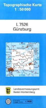 Topographische Karte Baden-Württemberg, Zivilmilitärische Ausgabe - Günzburg