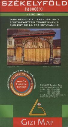 Gizi Map Transylvania South-Eastern. Székelyföld. Tara Secuilor; Szeklerland; Sud-est de la Transylv
