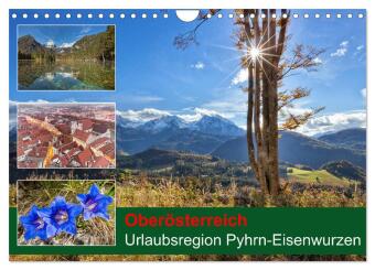 Oberösterreich Urlaubsregion Pyhrn-Eisenwurzen (Wandkalender 2024 DIN A4 quer), CALVENDO Monatskalen