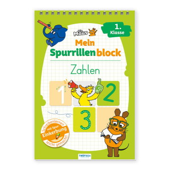 TRÖTSCH - Die Maus Mein Spurrillenblock Zahlen Übungsbuch