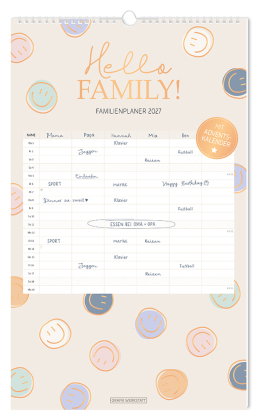 Familienplaner 2027 Hello Family!