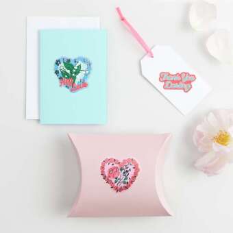 Sticker La vie en Rose, Herzen FSC MIX