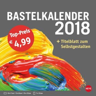 Bastelkalender klein anthrazit 2018