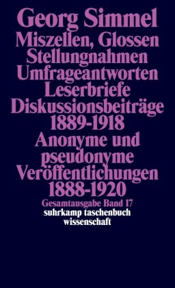 Miszellen, Glossen, Stellungsnahmen, Umfrageantworten, Leserbriefe, Diskussionsbeiträge 1889-1918, A