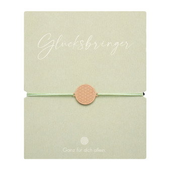 Armband - "Glücksbringer" - rosévergoldet - Blume des Lebens