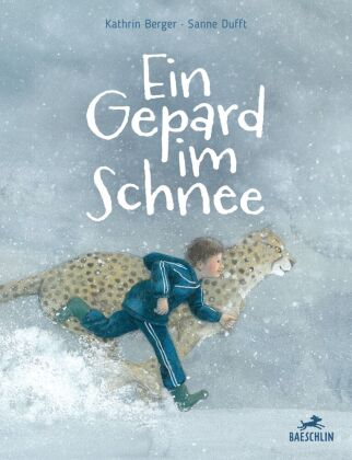 Ein Gepard im Schnee