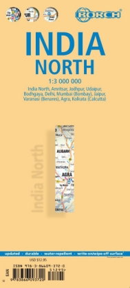 Borch Map India North / Nordindien
