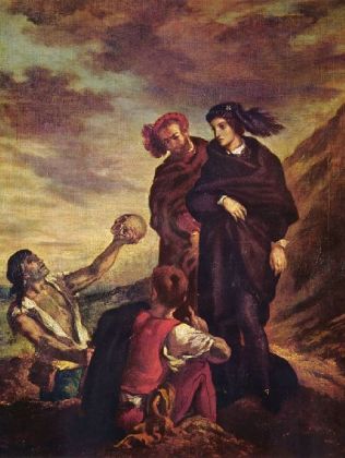 Eugène Ferdinand Victor Delacroix - Hamlet und Horatio auf dem Friedhof - 1.000 Teile (Puzzle)