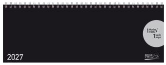 Tischquerkalender Classic Colourlux schwarz 2027