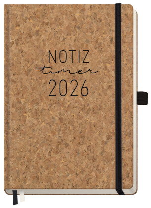 Wochen-Notiz-Timer Classic 25/26 A5 18 Monate [Kork]