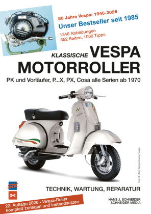 Klassische Vespa Motorroller