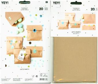 Flachbeutel braun, mittel, FSC MIX