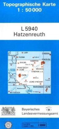 Topographische Karte Bayern Hatzenreuth