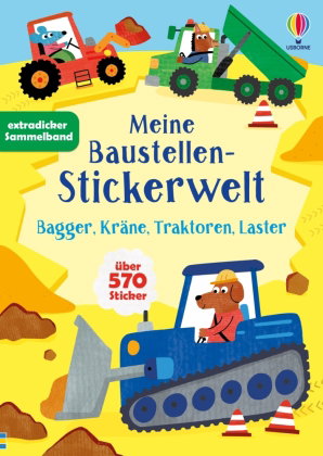 Meine Baustellen-Stickerwelt: Bagger, Kräne, Traktoren, Laster