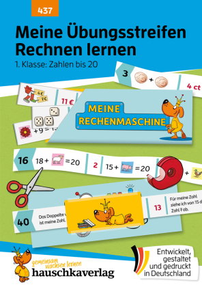 Meine Übungsstreifen Rechnen lernen - 1. Klasse: Zahlen bis 20