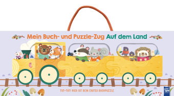 Mein Buch- und Puzzle-Zug: Auf dem Land, m. 3 Buch, 3 Teile