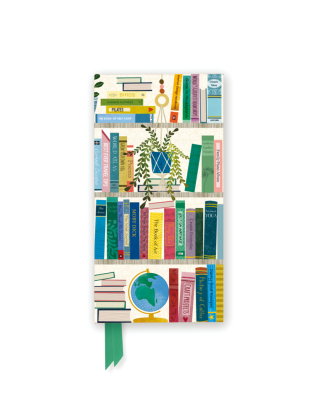 Schmales Hardcover-Notizbuch: Georgia Breeze, Bücherregal