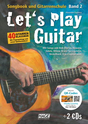 Let's Play Guitar - Band 2 mit 2 CDs und QR-Codes. Bd.2