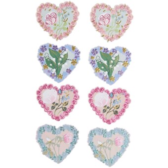 Kartenset La Vie en Rose, Herzen FSC MIX