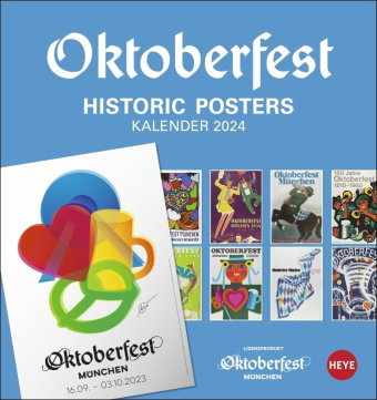 Oktoberfest Postkartenkalender 2024. Wiesn-Souvenir, das in jeden Geschenkkorb passt - kleiner Kalen