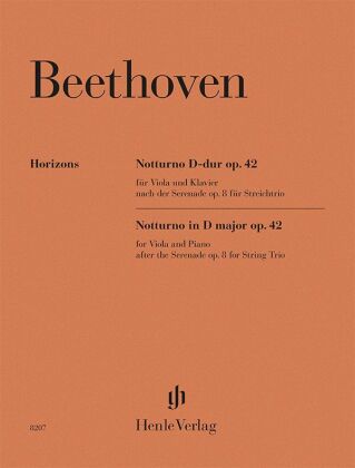 Ludwig van Beethoven - Notturno D-dur op. 42 für Viola und Klavier nach der Serenade op. 8 für Strei