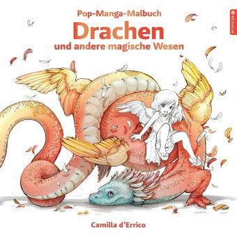 Pop-Manga-Malbuch: Drachen und andere magische Wesen