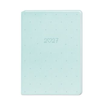 Terminplaner Lederlook 2027 Mint