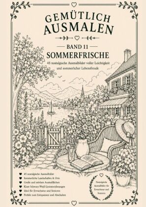 Gemütlich ausmalen - Sommerfrische