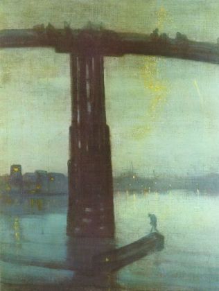 James Abbot McNeill Whistler - Die alte Battersea Brücke: Nocturne-Blau und Gold - 500 Teile (Puzzle