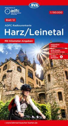 BVA ADFC Radtourenkarte Harz /Leinetal 1:150.000