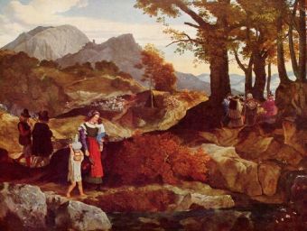Carl Philipp Fohr - Romantische Landschaft in Italien - 500 Teile (Puzzle)