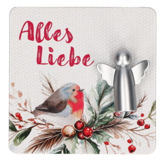 Engelfigur aus Metall - Alles Liebe