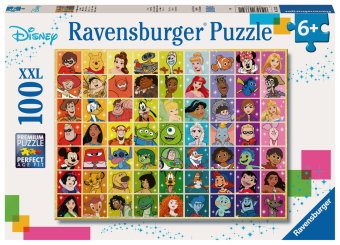 Kinderpuzzle 100 XXL Teile - Disney Classics - Disneys bunte Farbenwelt