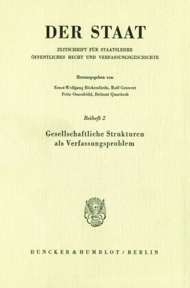 Gesellschaftliche Strukturen als Verfassungsproblem.