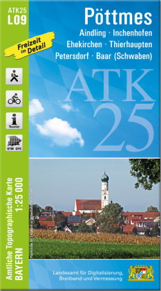 ATK25-L09 Pöttmes (Amtliche Topographische Karte 1:25000)