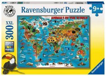 Kinderpuzzle 300 XXL Teile - Tiere rund um die Welt