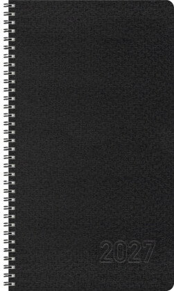 Taschenkalender Wochentimer Small Schwarz 2027