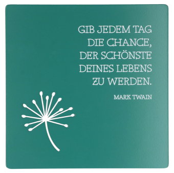Edelstahltafel - Die Chance